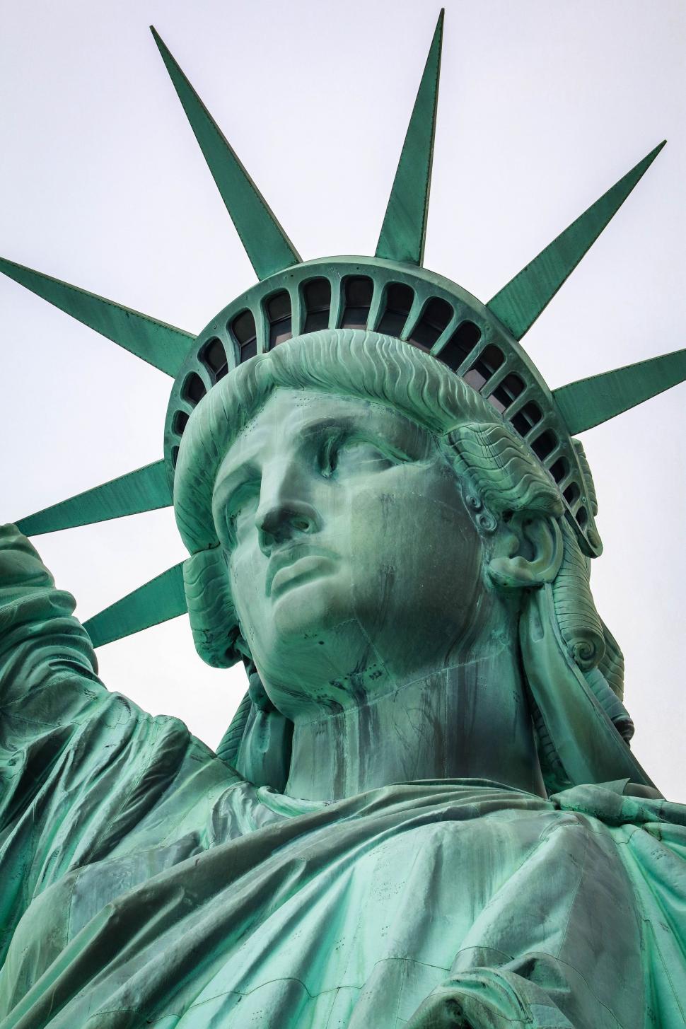 Free Image of Close Up of the Statue of Liberty 