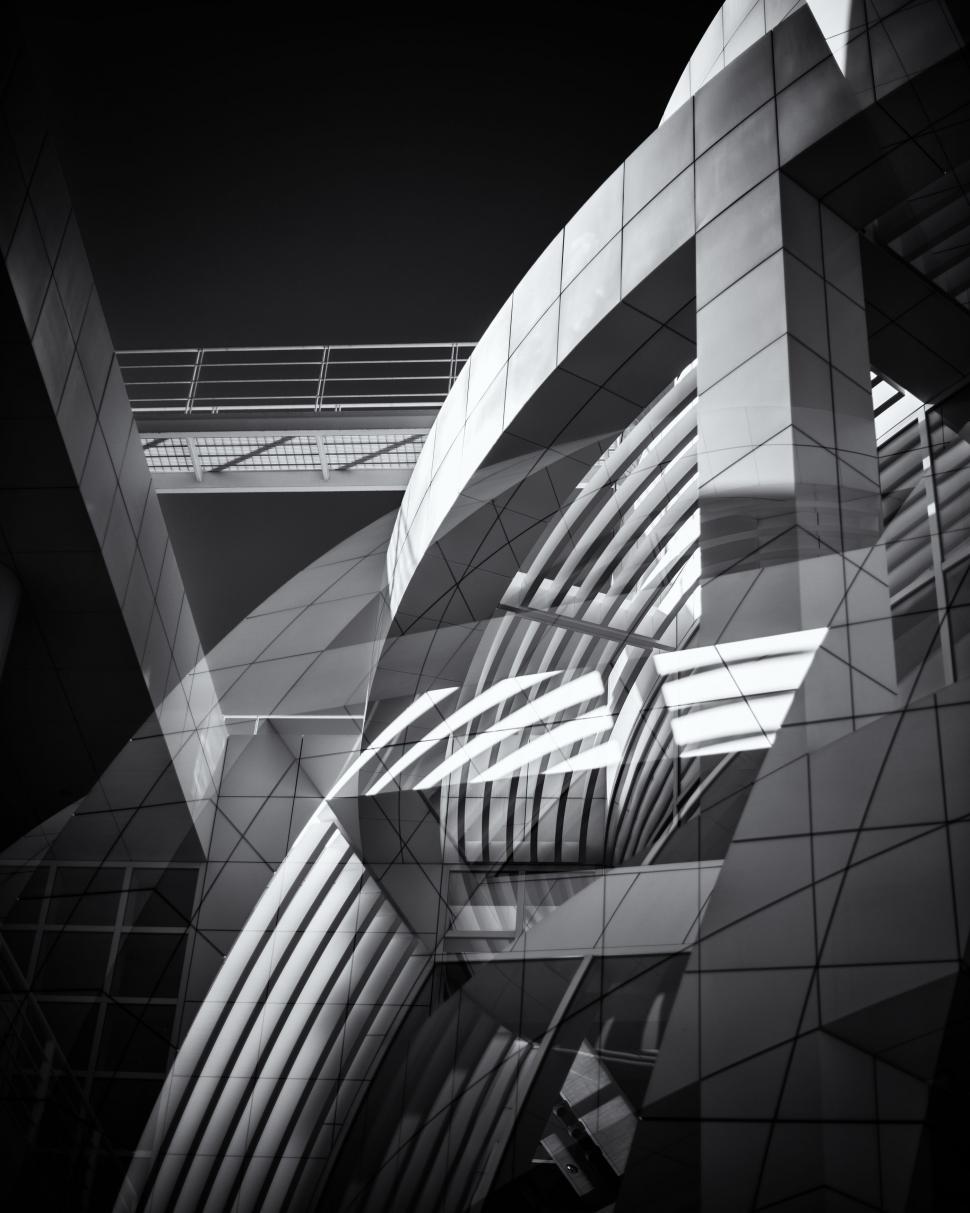 Free Image of Black and White Photo of an Urban Building 
