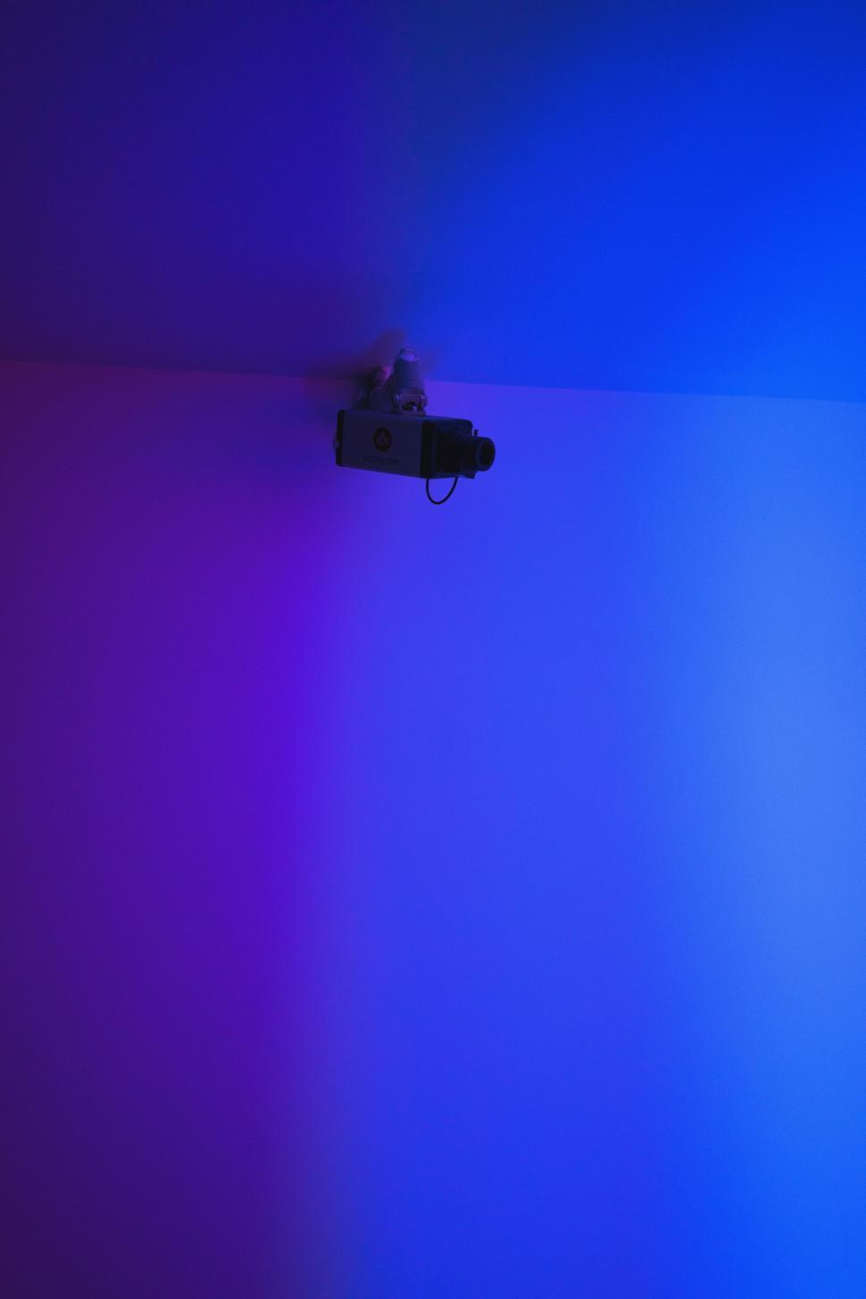Free Image of Blue and Purple Illuminated Room 