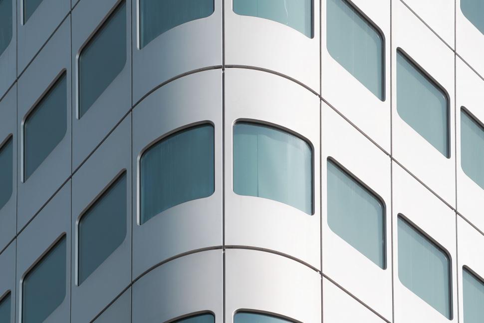 Free Image of Close Up of a Building With Many Windows 