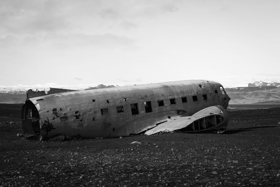 Free Image of Vintage Aircraft in Monochrome 