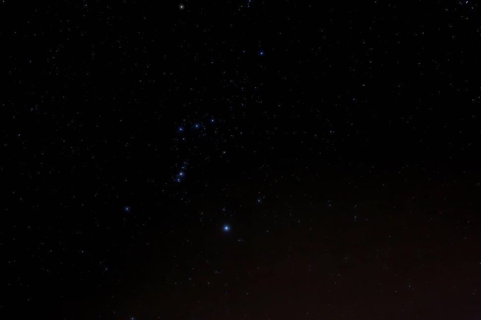 Free Image of Black Sky With Few Stars 