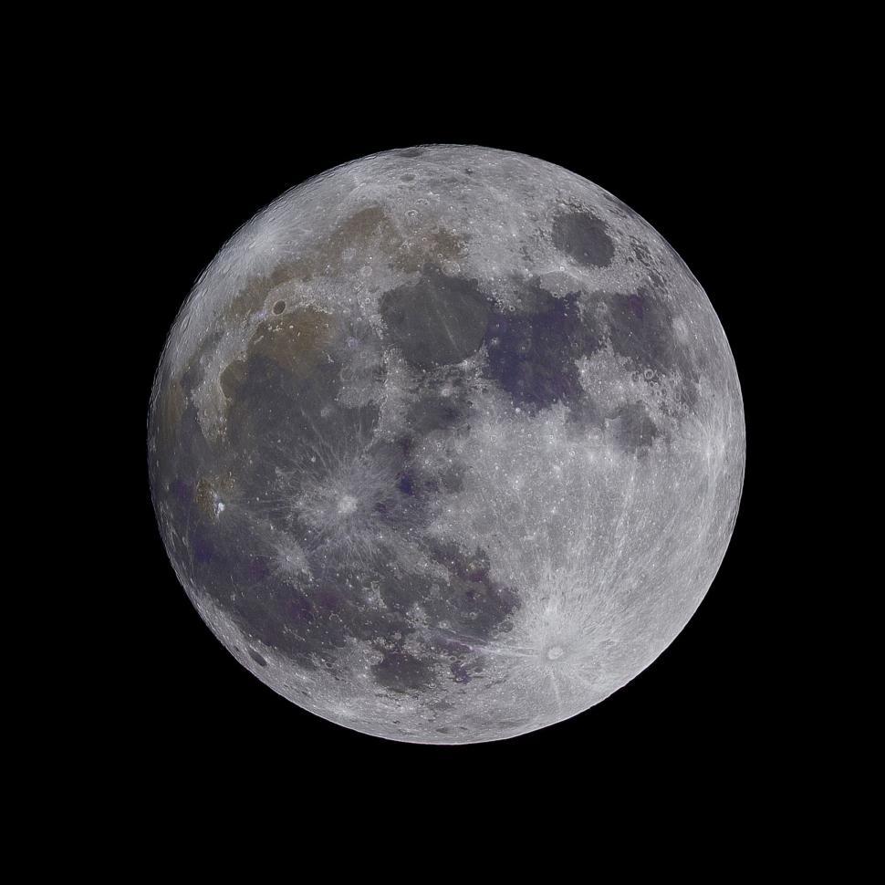 Free Image of Full Moon Illuminates Dark Sky 
