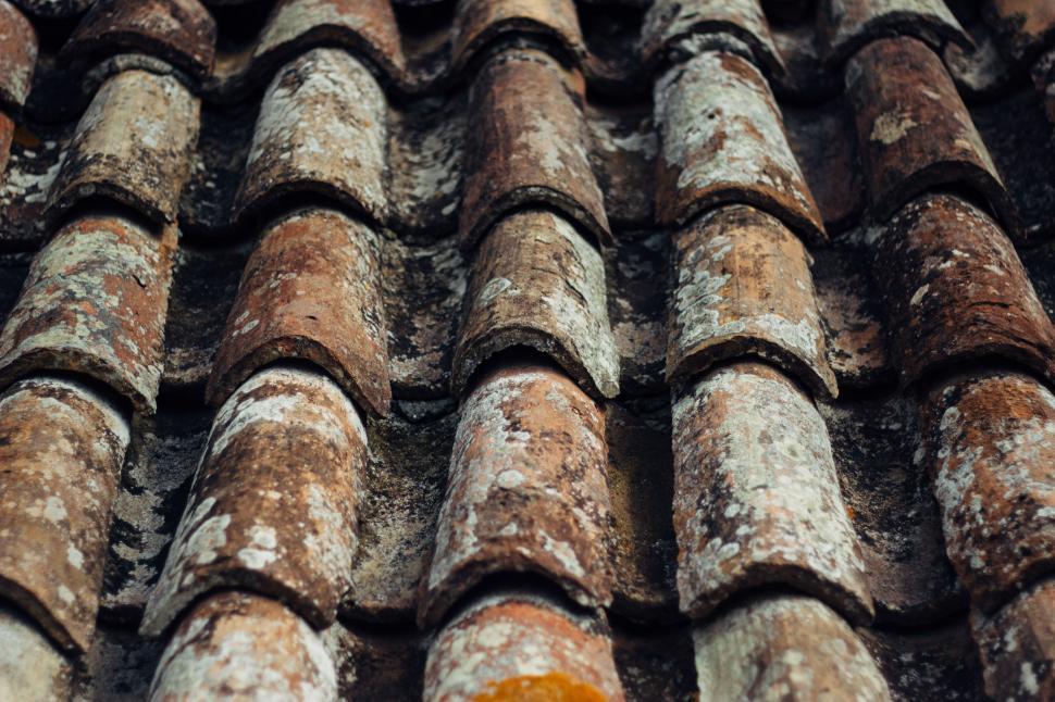 Free Image of Close Up of a Clay Roof 