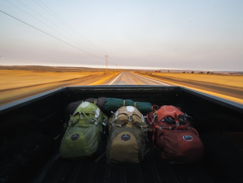 Free Image of Bags in the Back of a Truck 