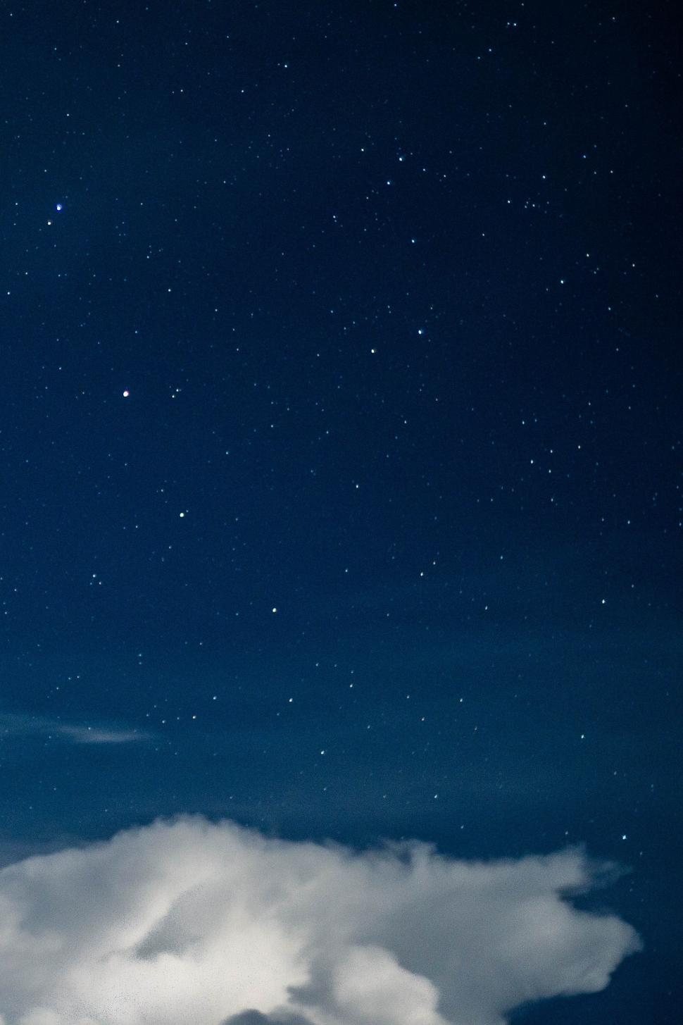 Free Image of Night Sky With Stars and Clouds 