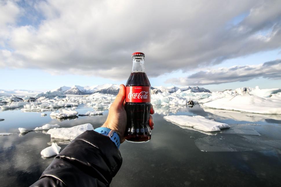 Free Image of Person Holding Bottle of Coca Cola 
