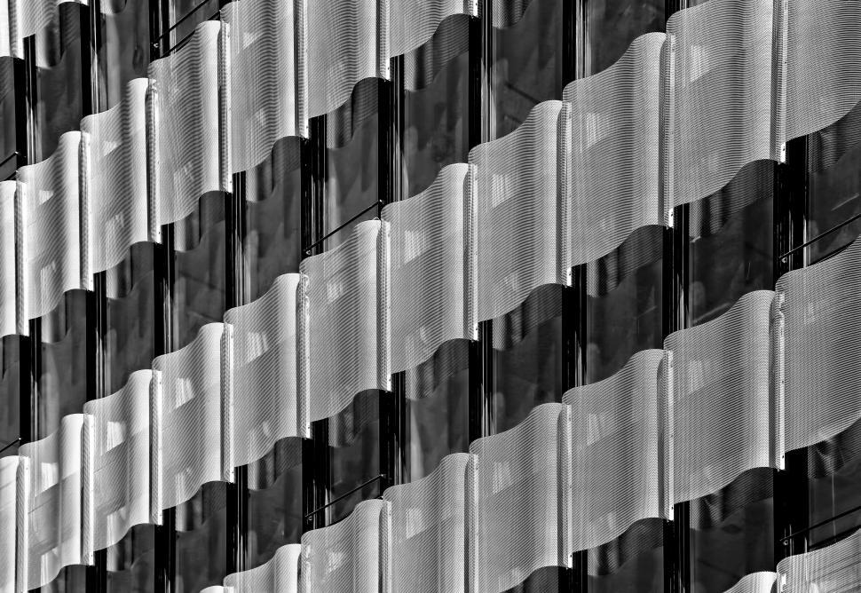 Free Image of Urban Building Facade in Black and White 