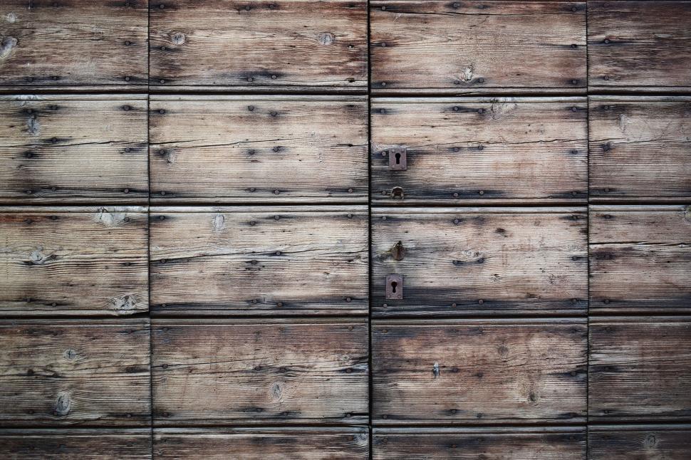 Free Image of Close Up of a Wooden Plank Wall 