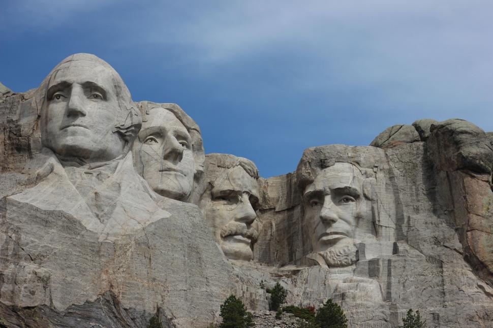 Free Image of Group of Presidents Carved Into Mountain 