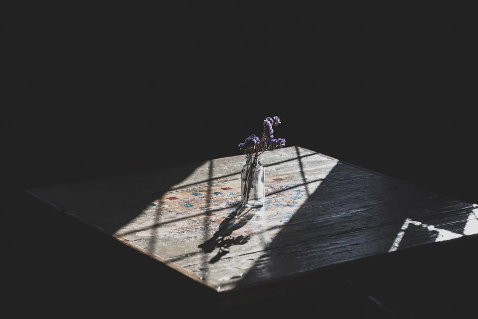 Free Image of Shadow of a Bicycle on a Table in a Dark Room 