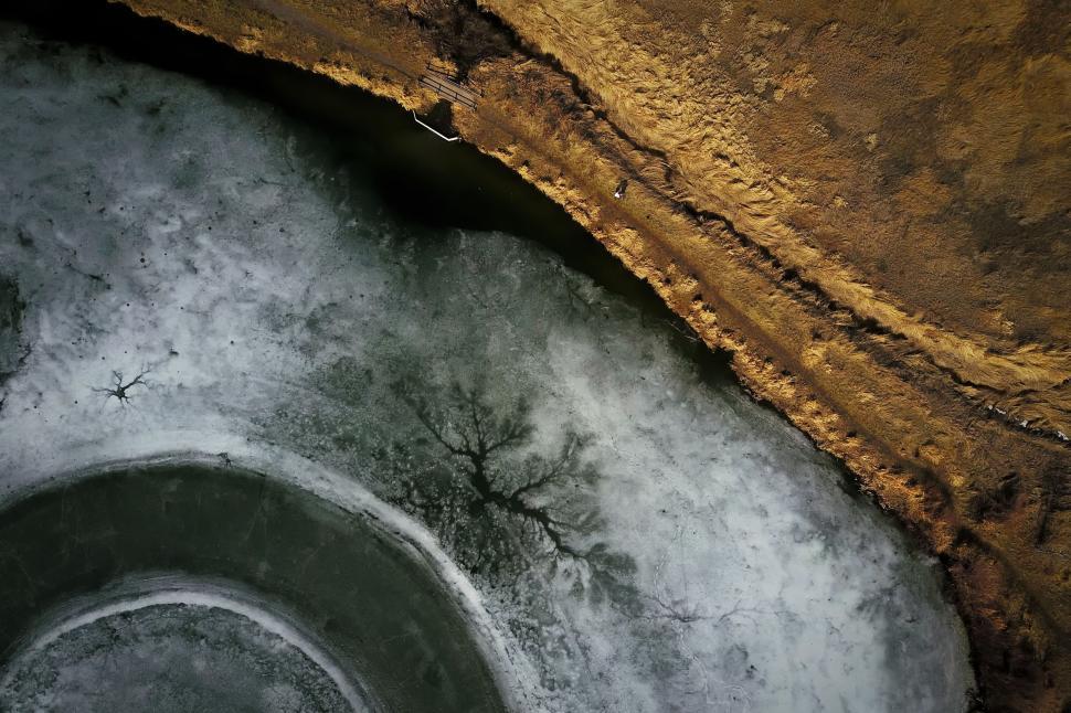 Free Image of Close Up of Tire Covered in Ice 