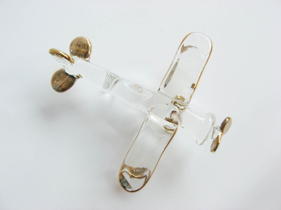 Free Image of glass airplane figurine 