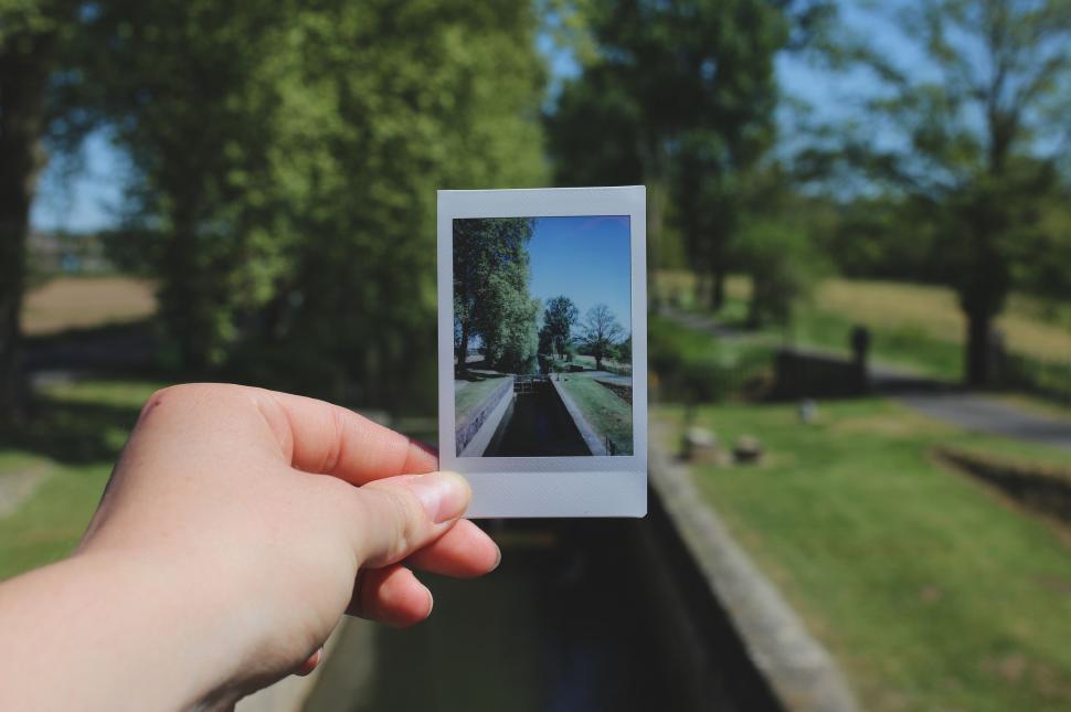Free Image of Person Holding Polaroid 