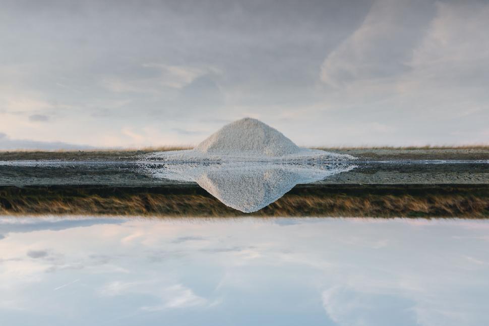 Free Image of Ice Floating on Body of Water 