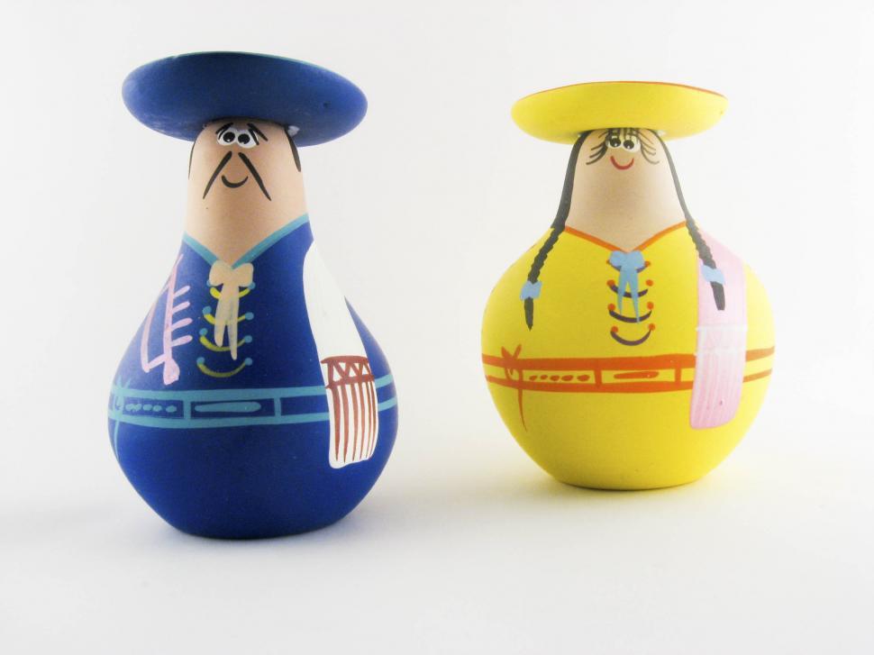 Free Image of Two mexican souvenirs 