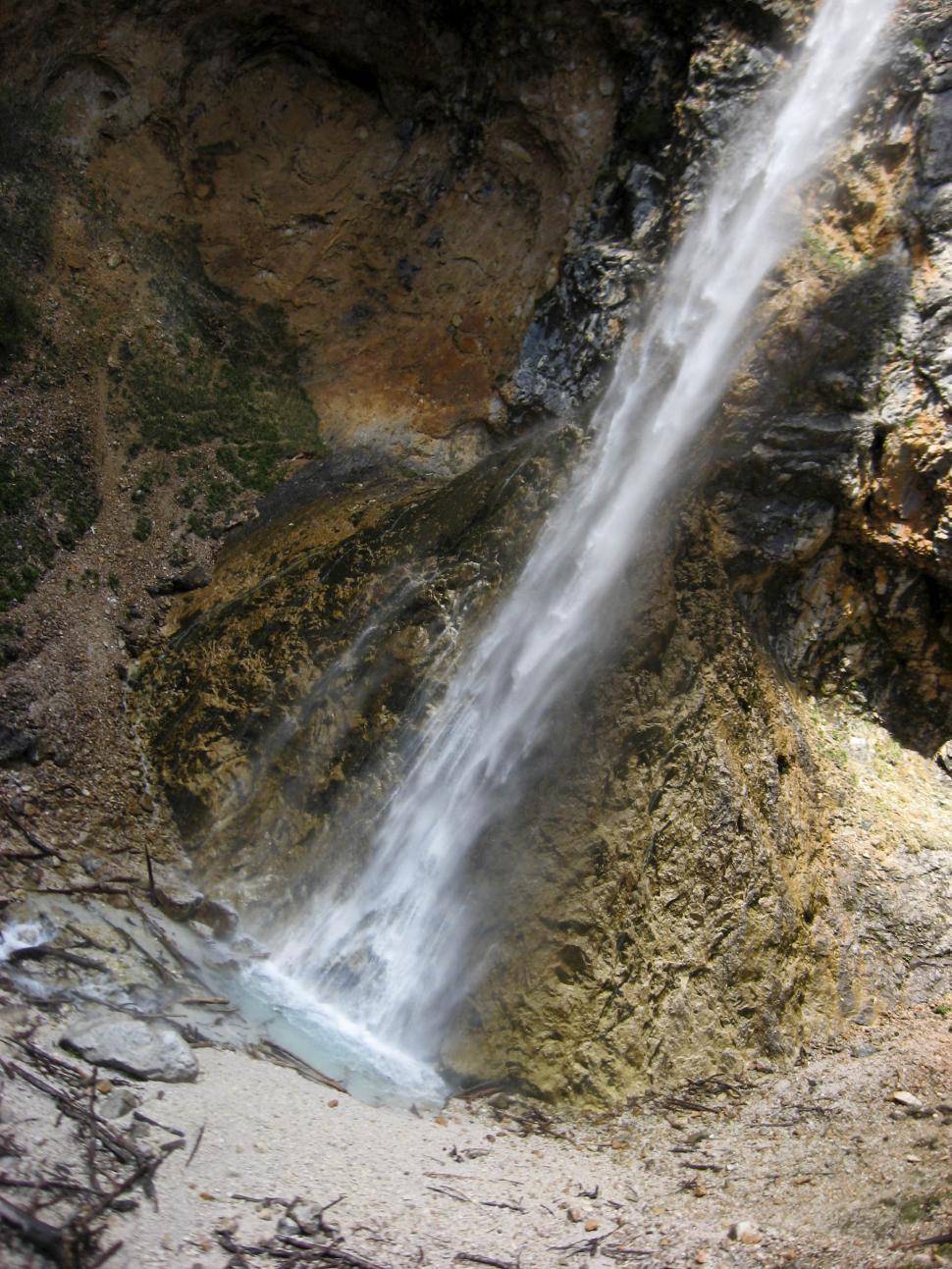 Free Image of Waterfall landing 