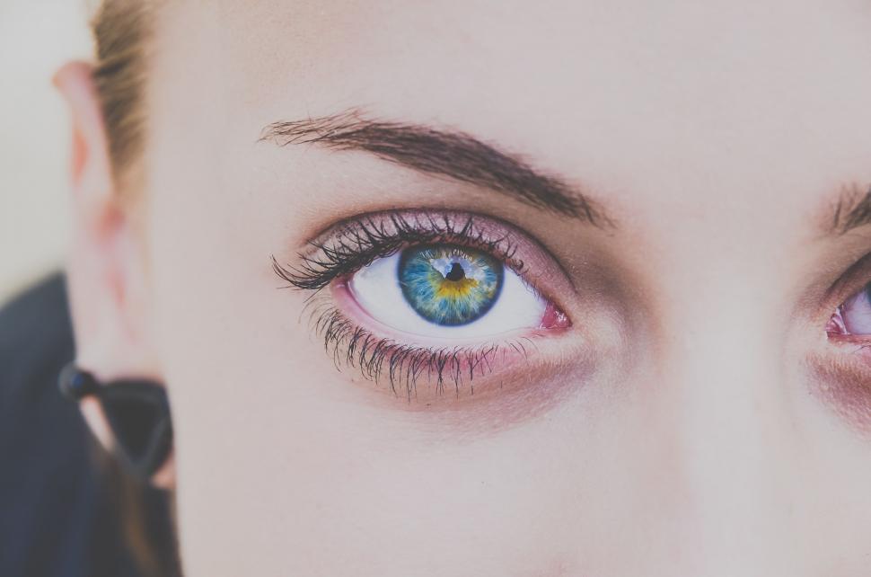 Free Image of Close Up of Person With Blue Eyes 