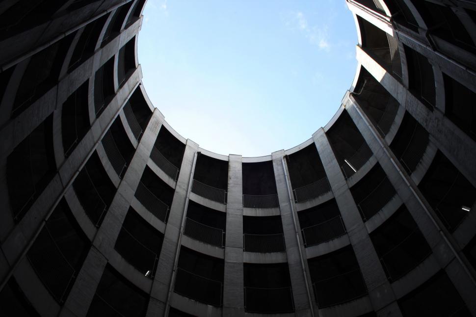 Free Image of Round Hole in the Side of a Building 