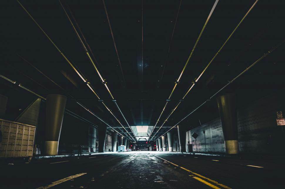 Free Image of Abandoned Dark Tunnel 