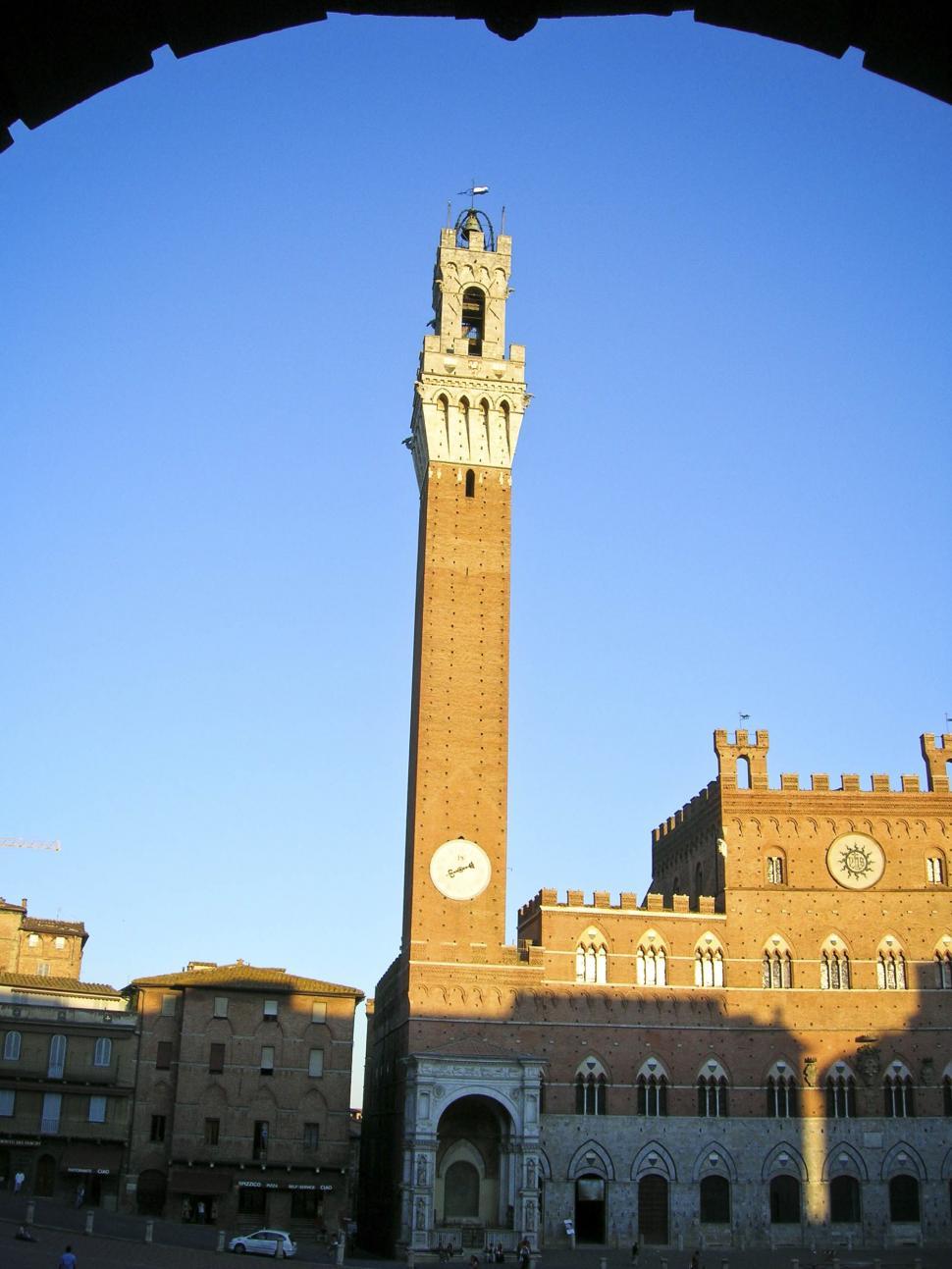 Free Image of siena clock tower 