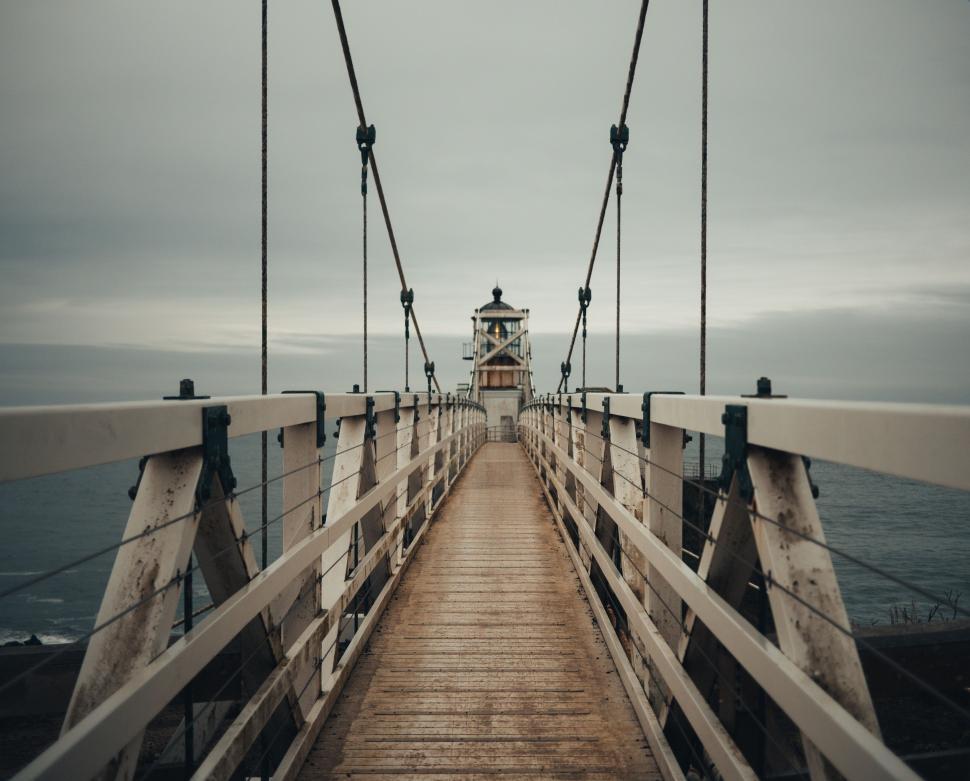Free Image of Pier With Lighthouse 