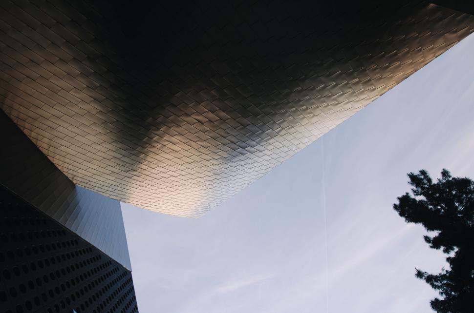 Free Image of Looking Up at the Side of a Tall Building 