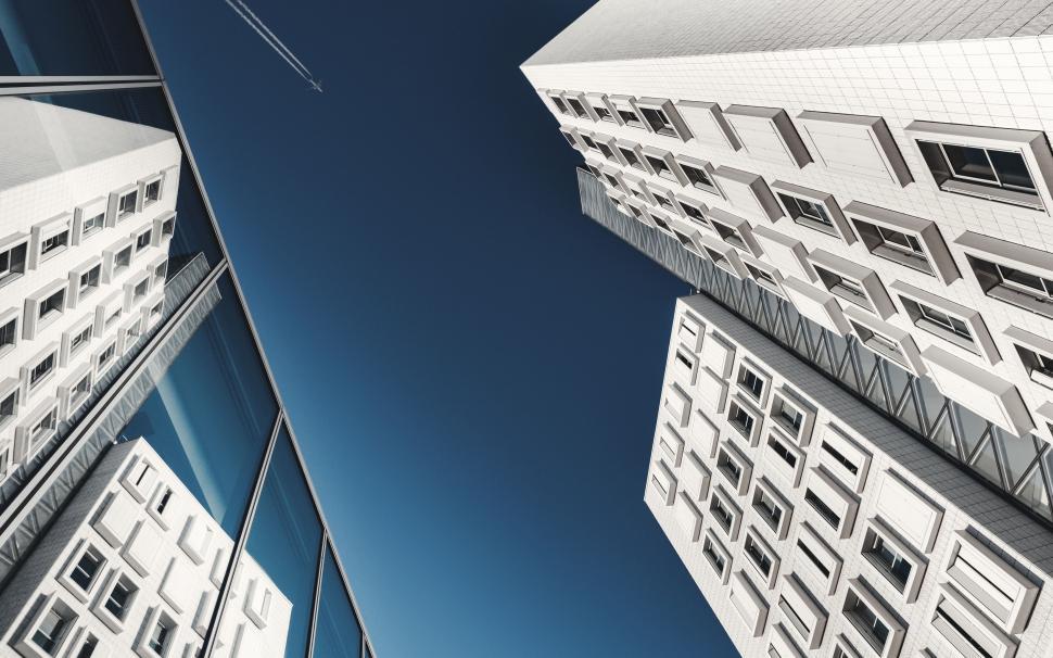 Free Image of Group of Buildings Suspended in the Air 